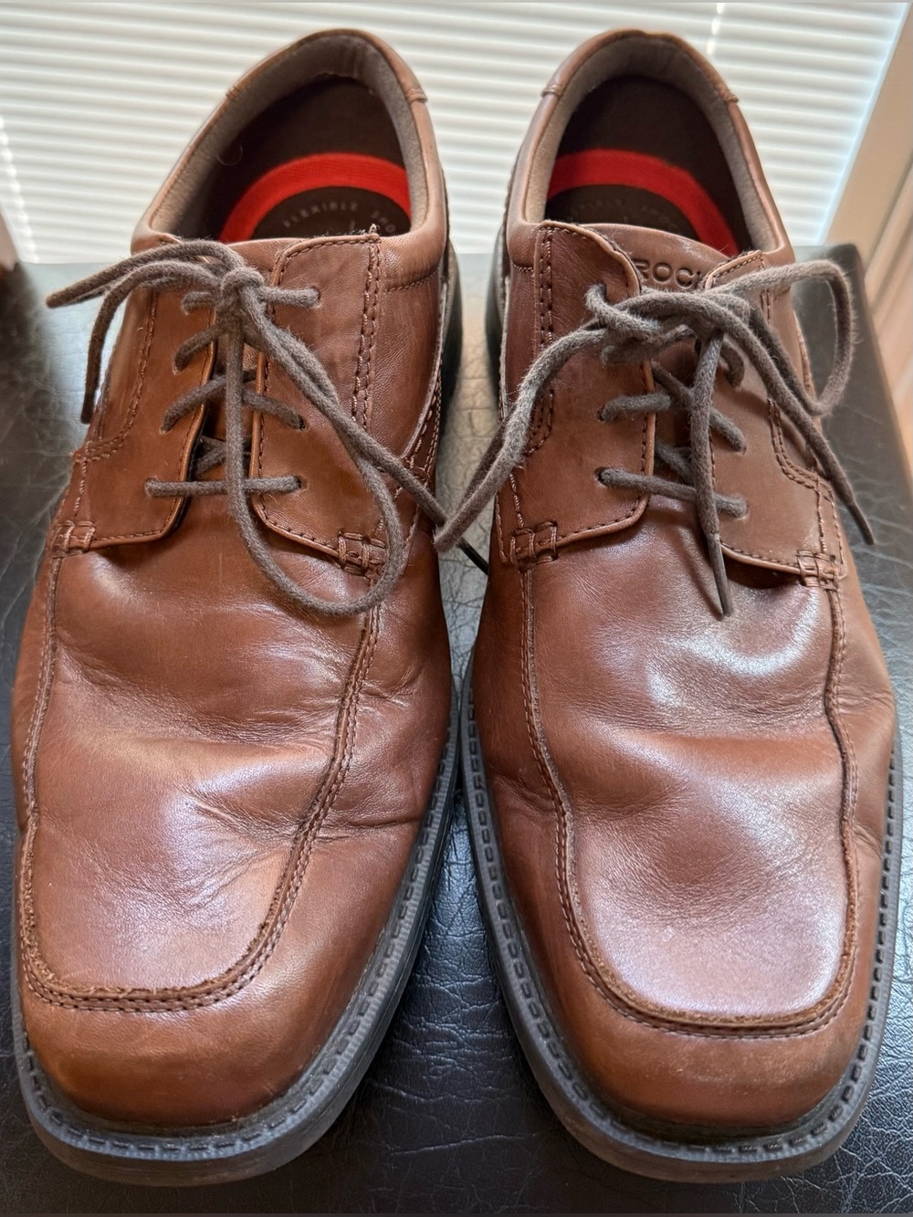 Rockport truTECH Men’s Brown Leather Lace Up Shoes Size 10.5